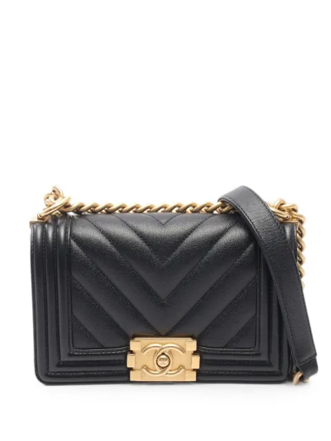 CHANEL Pre-Owned 2021 Boy Chanel chain shoulder bag Black 1087428AGE80KPE