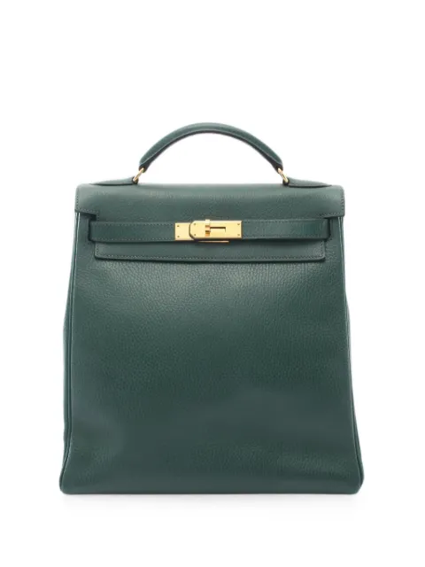 Hermès Pre-Owned 1999 Kelly Ad backpack Green 1086795CINSQUARE