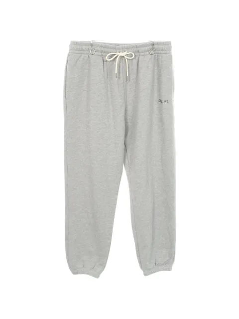 Celine Pre-Owned cotton track pants Grey 1083501