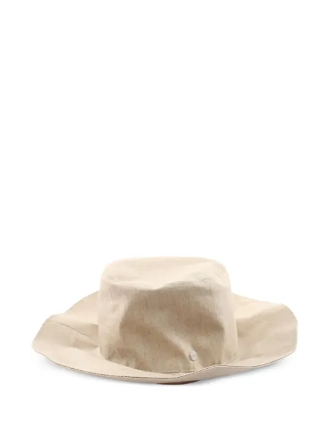 Hermès Pre-Owned wide-brim bucket hat Neutrals 1081630