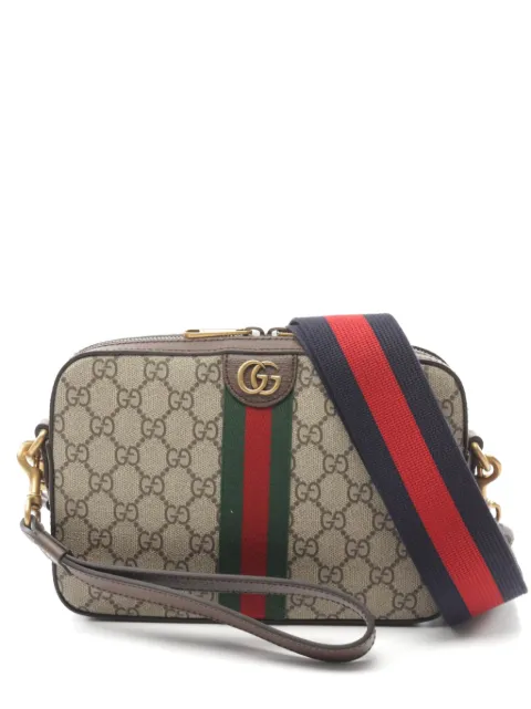 Gucci Pre-Owned monogram-pattern shoulder bag Neutrals 1085800