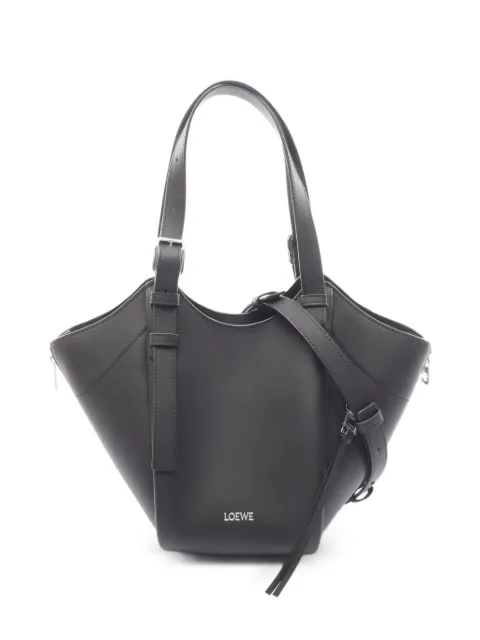 Loewe Pre-Owned leather tote bag Black 1085819