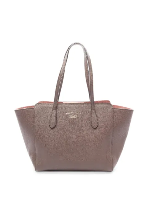 Gucci Pre-Owned Swing tote bag Grey 1086230