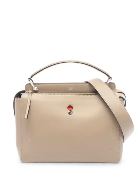 Fendi Pre-Owned Dotcom leather tote bag Neutrals 1086914