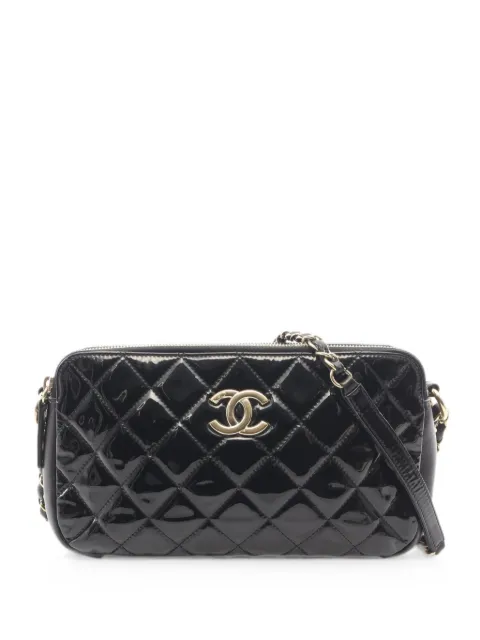 CHANEL Pre-Owned 2014-2015 Matelassé chain shoulder bag Black 108739120488979