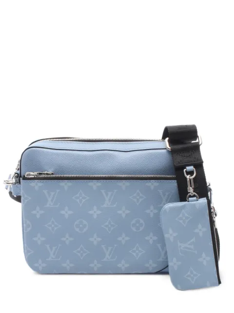 Louis Vuitton Pre-Owned Taigarama Trio Messenger crossbody bag Blue 1086888