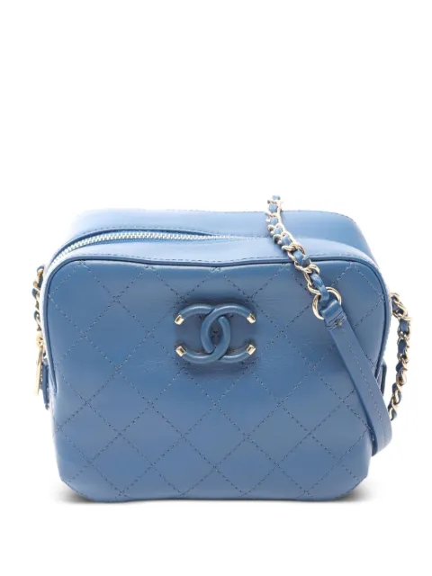 CHANEL Pre-Owned 2019 Matelassé CC shoulder bag Blue 108741927863411