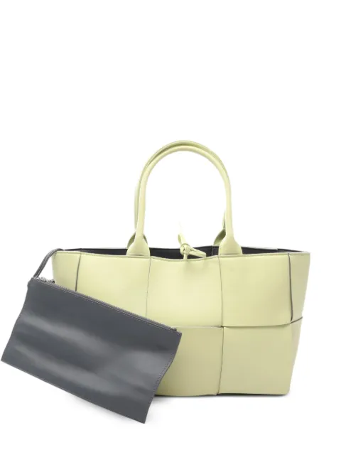 Bottega Veneta Pre-Owned Arco Maxi Intrecciato tote bag Yellow 1086919