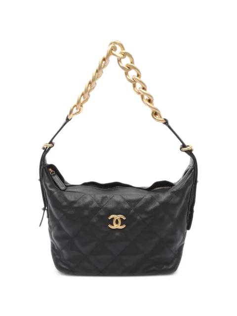 CHANEL Pre-Owned 2021s Matelassé shoulder bag Black 1087373HL56N999