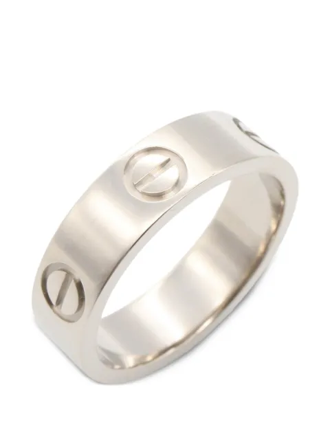 Cartier Love screw-detail ring Silver 1086165I43209