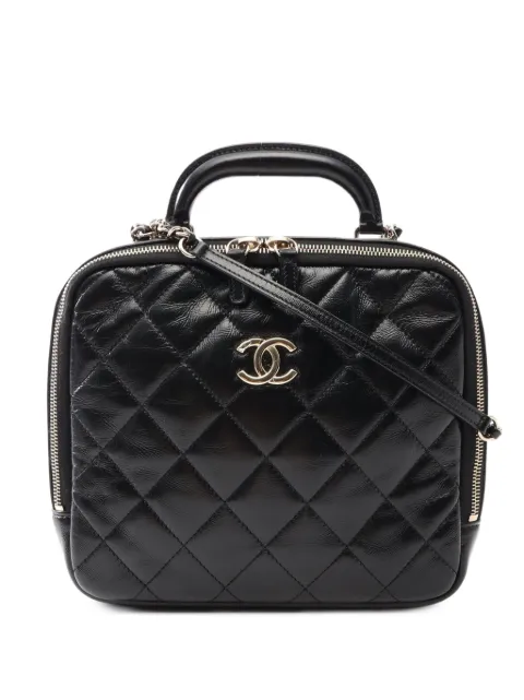 CHANEL Pre-Owned 2021 Vanity quilted tote bag Black 1087897X9J7J963