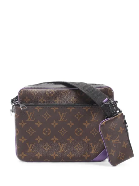 Louis Vuitton Pre-Owned 2021s Trio Monogram Macassar messenger bag Brown 1086392