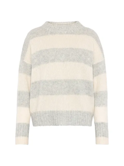 Emerson Renaldi striped oversized sweater Grey EMS25008