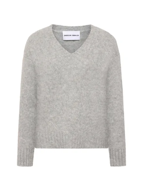 Emerson Renaldi V-neck knitted sweater Grey ERW24002