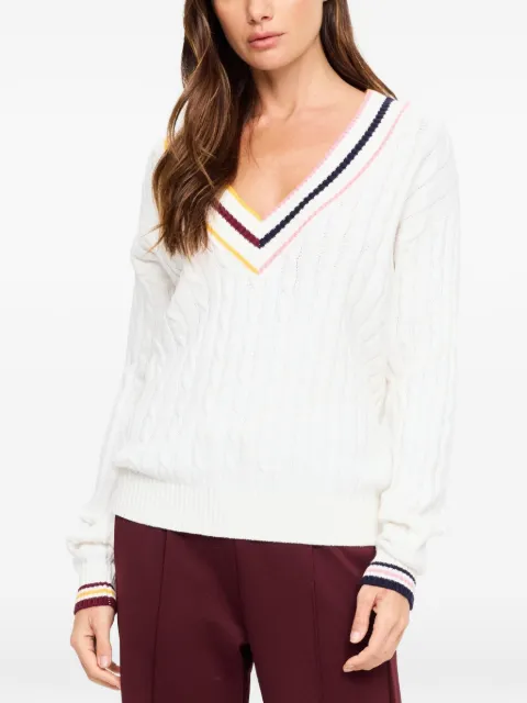 The Upside Josette cable-knit sweater White USW326085