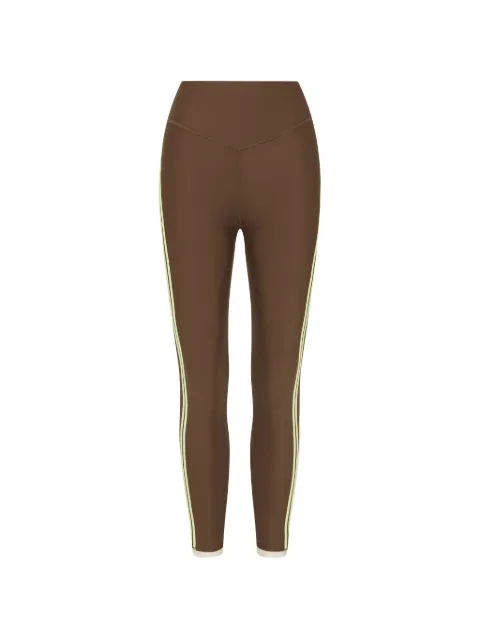 The Upside Daytona side-stripe leggings Brown USW326145