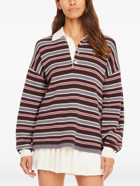 The Upside Wonder striped sweater Brown USW326015STRIPE