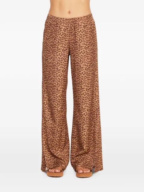 The Upside Javan Juliet leopard-print trousers Brown USW326079