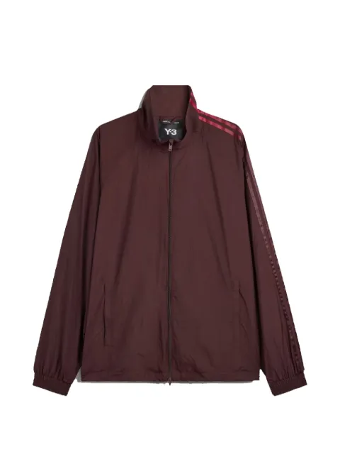 Y-3 logo-print zip-up jacket Red KT9765