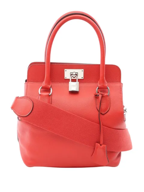 Hermès Pre-Owned 2018 Evercolor Toolbox 20 satchel Red F9KSO9XU9CPPMO0L