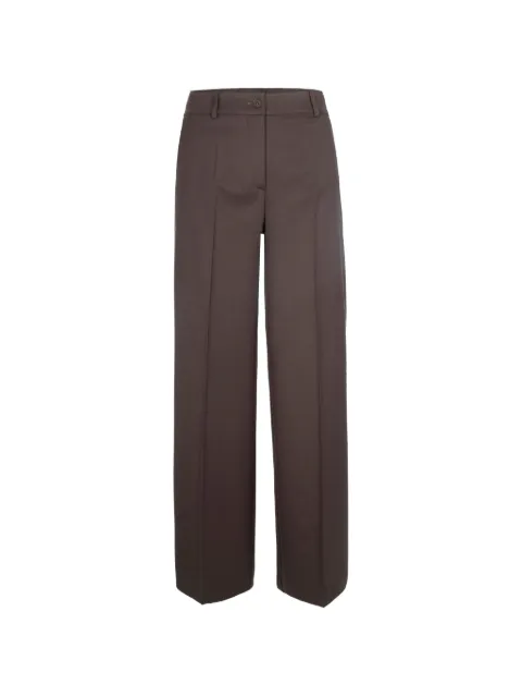 P.A.R.O.S.H. pressed-crease wide-leg trousers Brown D231491086