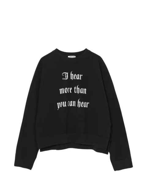 Undercover slogan-print sweatshirt Black UP1F4802