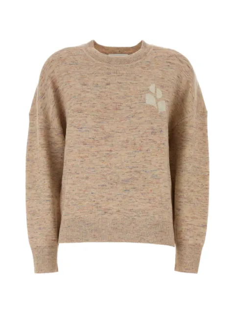 MARANT ÉTOILE logo-embroidered melange sweatshirt Pink PU0007FBD3L05E