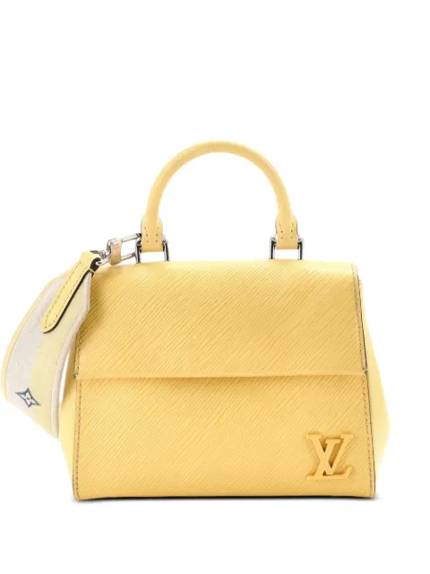 Louis Vuitton Pre-Owned Cluny Top Handle Bag Epi Leather Mini satchel Yellow 9OB529ZXNNWOFGGJ