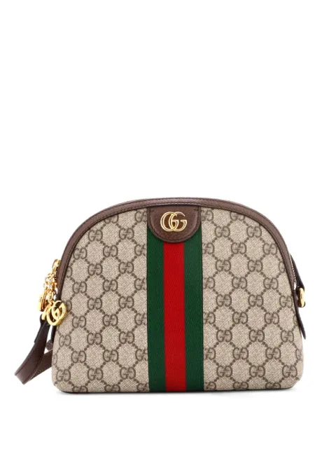 Gucci Pre-Owned Ophidia Dome GG Coated Canvas Small shoulder bag Brown 5YC5UJ3DAZ2U85AV