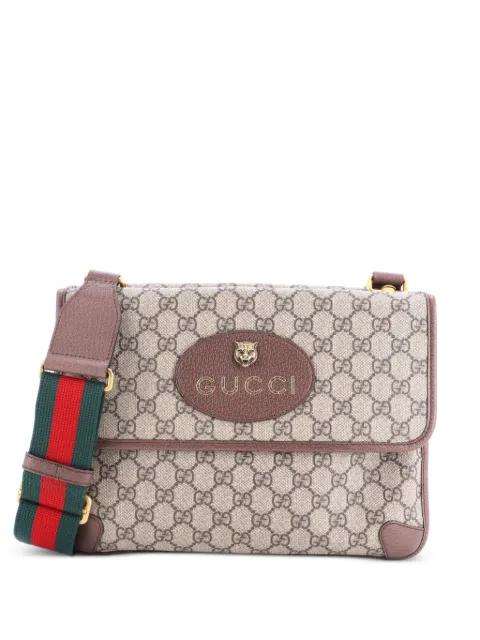 Gucci Pre-Owned Neo Vintage Flap Messenger GG Coated Canvas Medium crossbody bag Brown Z6XHDH7BIA9R2RTX