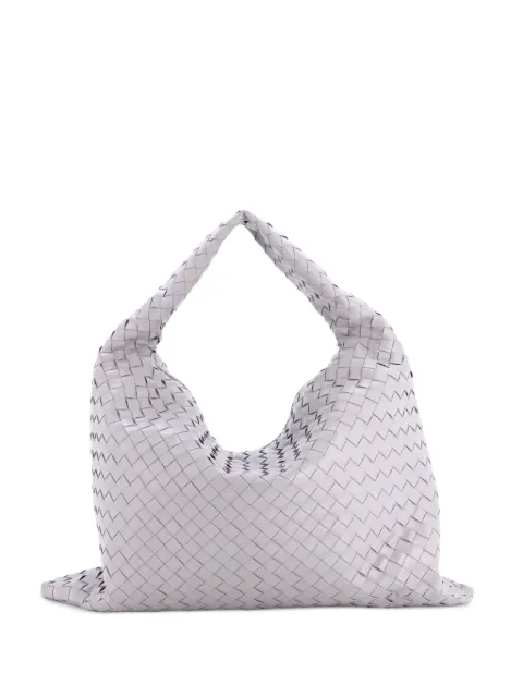 Bottega Veneta Pre-Owned Hop Intrecciato Leather Large hobo bag Grey PU4WQ1PPXRXRXAQ8