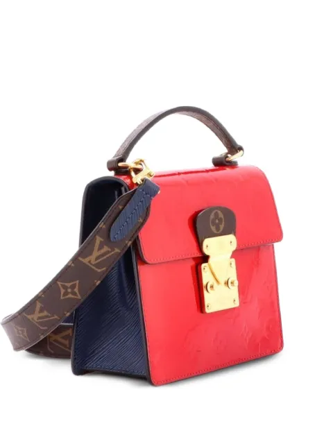 Louis Vuitton Pre-Owned Spring Street NM Handbag Monogram Vernis with Monogram Canvas and Epi Leather shoulder bag Blue OJPZ71WXN0RB1DN6