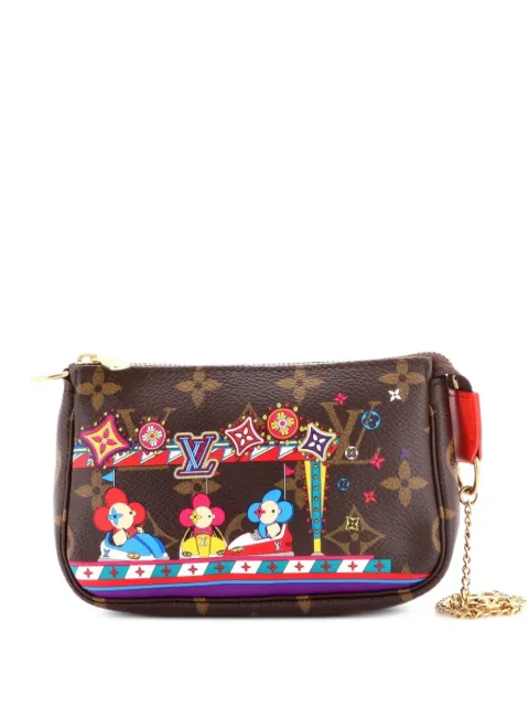 Louis Vuitton Pre-Owned Pochette Accessoires Limited Edition Vivienne Xmas Monogram Canvas Mini clutch bag Brown N7DT80QEWTDCZSFQ