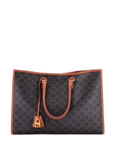 Celine Pre-Owned Horizontal Cabas Triomphe Coated Canvas tote bag Brown VPSLP8RZF71TUK90