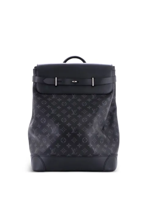 Louis Vuitton Pre-Owned Steamer Monogram Eclipse Canvas backpack Black UYV2AE8892USMLKF