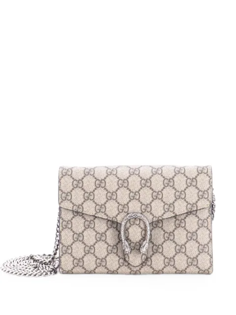 Gucci Pre-Owned Dionysus Chain Wallet GG Coated Canvas Small crossbody bag Brown 4AE5I2O4VUBRYPRC