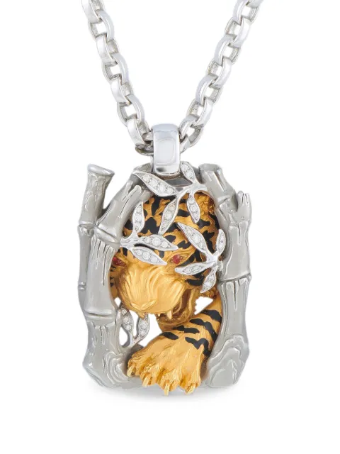Magerit diamond tiger necklace Silver MG12061926