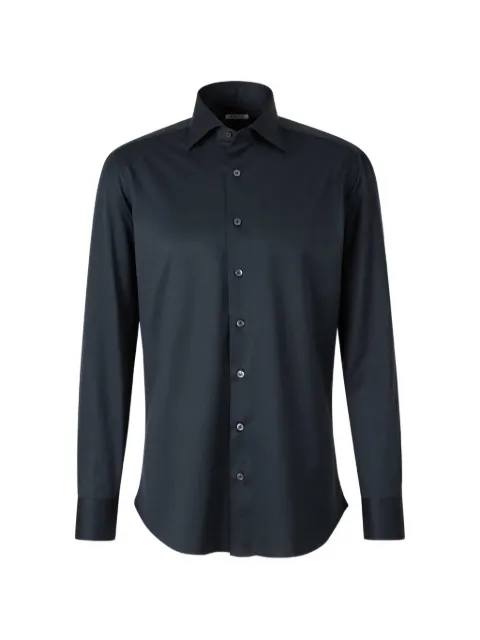 Fray spread-collar button-up shirt Grey GABRIEL1625
