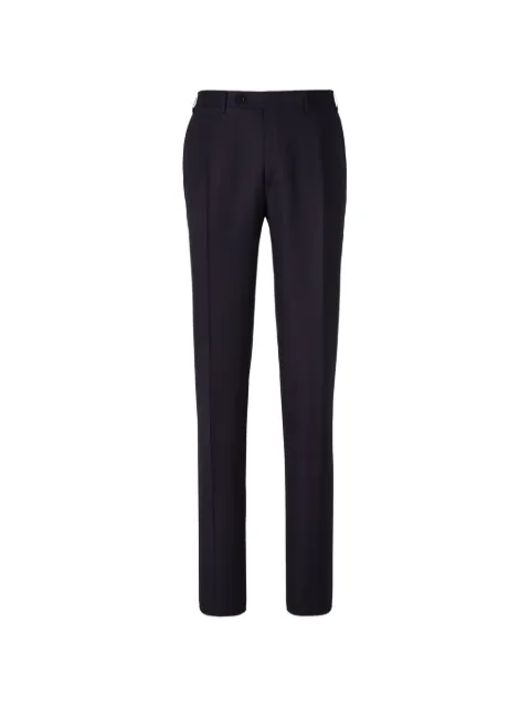 Canali pressed-crease trousers Blue 71119AN00019