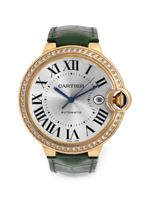 Cartier Ballon Bleu diamond 42mm watch Silver CRWJBB0035
