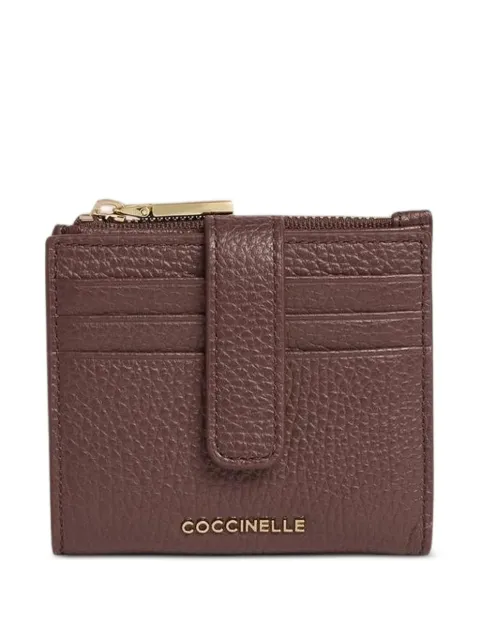 Coccinelle medium Metallic grained-leather wallet Brown E2MW511F701