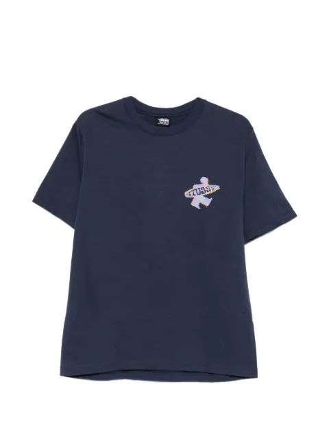 Stüssy logo-print T-shirt Blue 1905195