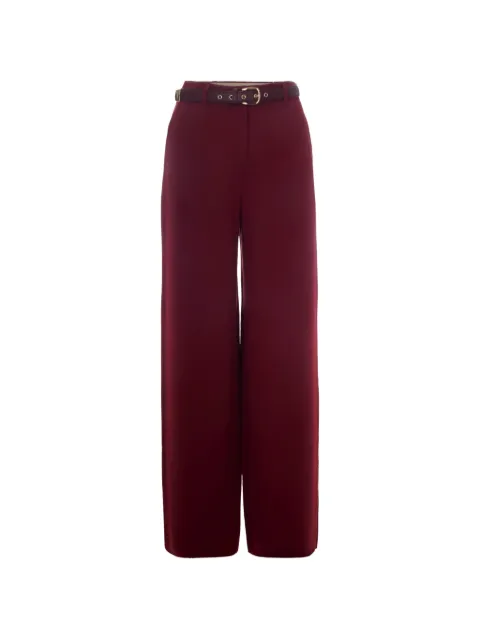 Max Mara belted wide-leg trousers Red 2626136045600