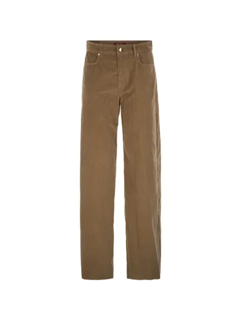 Max Mara stretch-corduroy straight-leg trousers Brown 2626136061600
