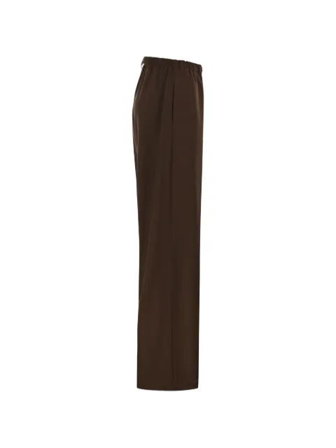 Fabiana Filippi wide-leg elasticated-waistband trousers Brown PAD216F456M276