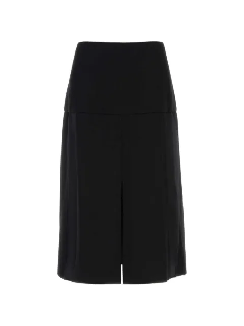 Jil Sander slit-detail midi skirt Black J02MA0382J40356