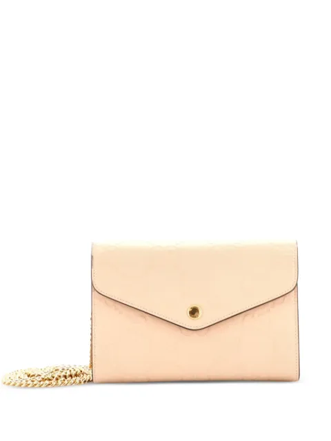 Gucci Pre-Owned Envelope Wallet on Chain Guccissima Leather shoulder bag Neutrals DZ1A1CPT2SJ3ZD3I