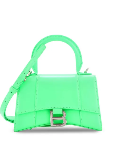 Balenciaga Pre-Owned Hourglass Top Handle Bag Leather XS crossbody bag Green C51FWCTEAHLFGKFH