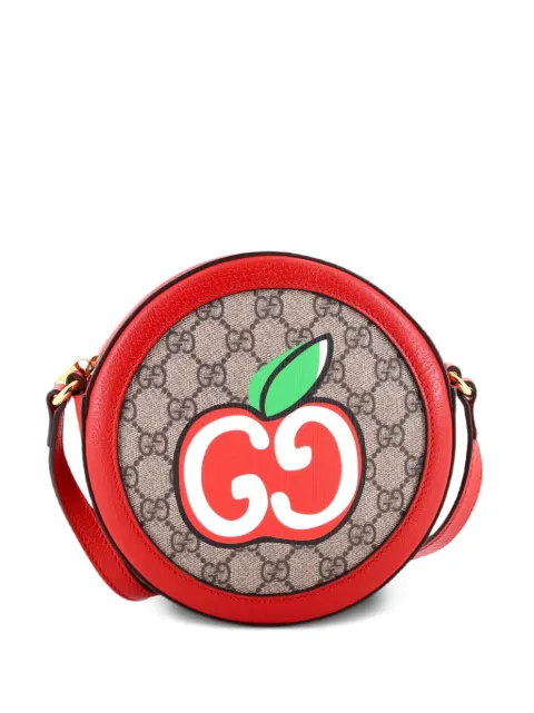 Gucci Pre-Owned Ophidia Round Shoulder Bag Apple GG Coated Canvas Mini crossbody bag Brown 9EE0GQYQ1OZKZDL4