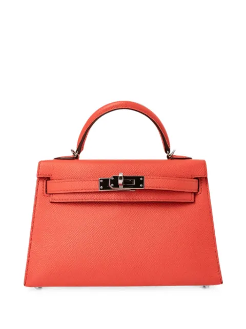 Hermès Pre-Owned 2020 Mini Kelly Sellier 20 handbag Orange MINIKELLYSELLIER20